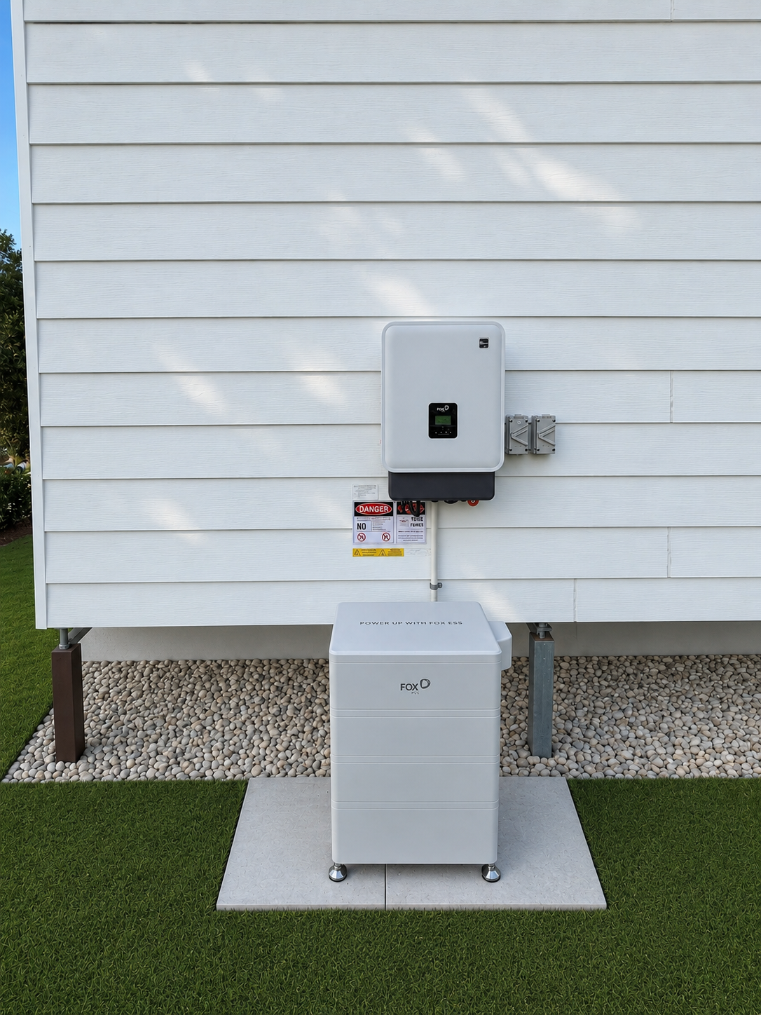 Home battery and hybrid inverter keeping a property powered through outages
